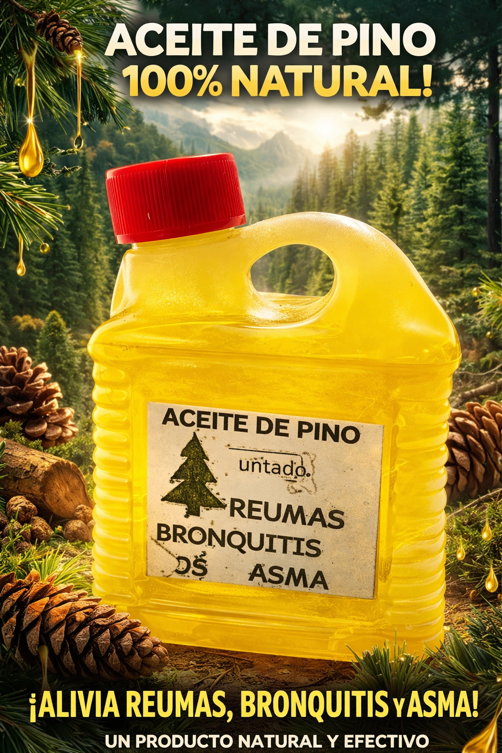 Aceite de pino natural