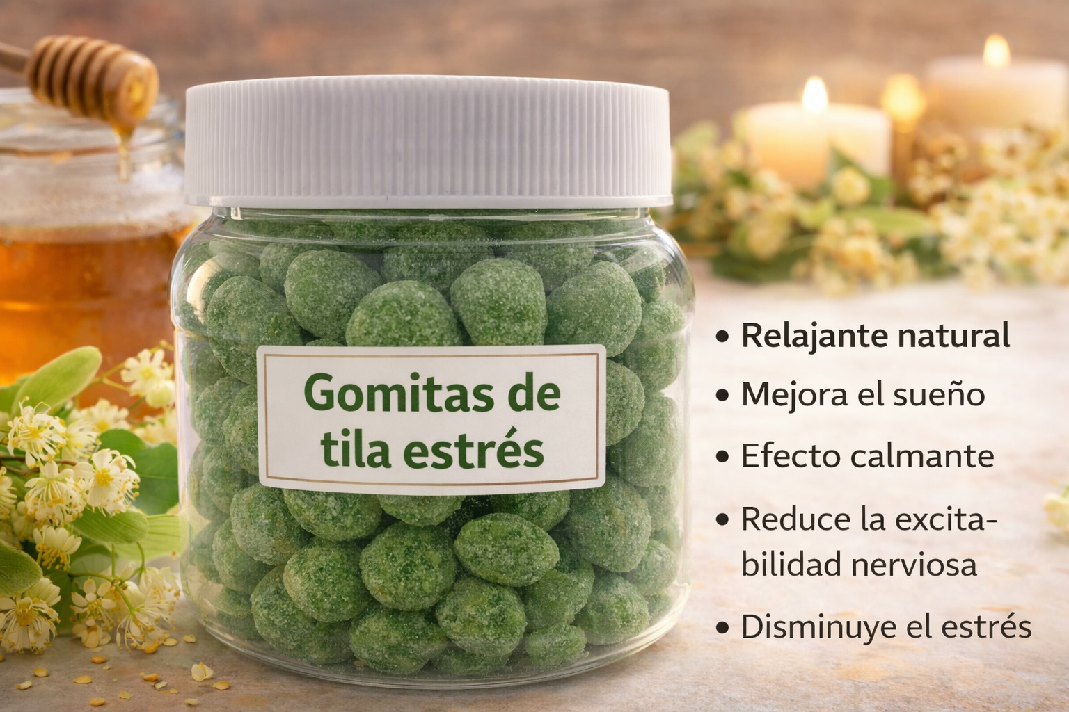 Gomitas de tila estrés